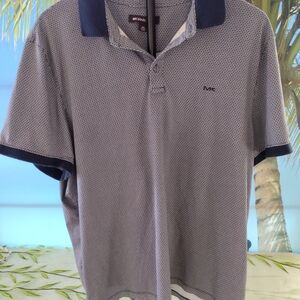 Michael Kors Gray And Blue Polo Shirt Classic Design XXL